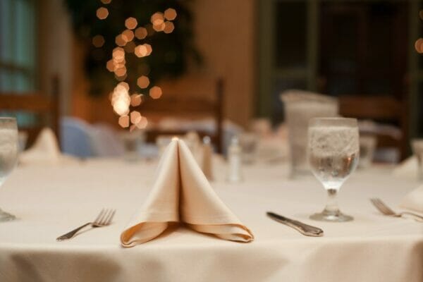 Mesa de banquete de boda